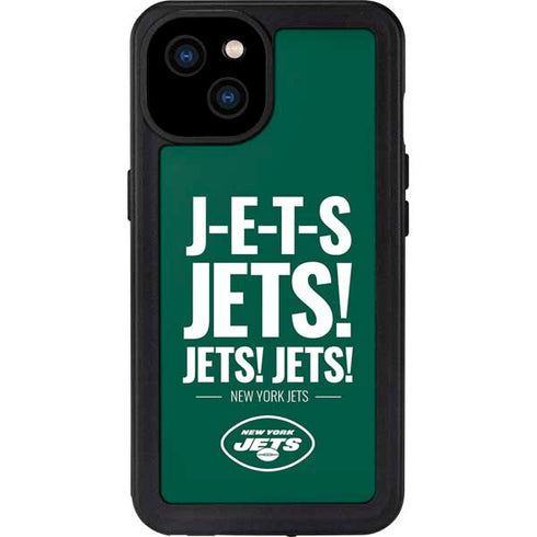 NFL New York Jets Team Motto iPhone 15 Plus Waterproof Case